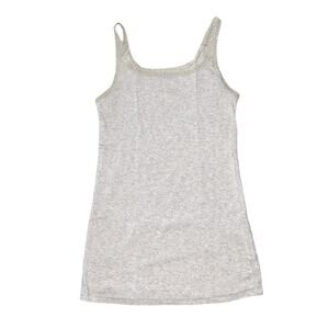 Beige Cotton Lace Tank Top by Old Navy in Small